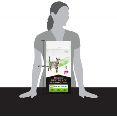 Pro Plan Veterinary Diets HA ST/OX Hypoallergenic Сухой корм для кошек диетический для снижения пищевой непереносимости ингредиентов и питательных веществ 1.3 кг.