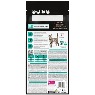 Pro Plan Veterinary Diets EN ST/OX Gastrointestinal Сухой корм для кошек диетический для снижения проявлений кишечных расстройств 1.5 кг.
