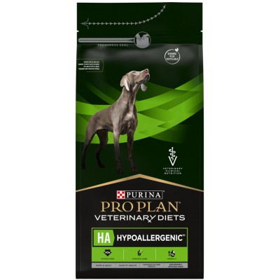 Pro Plan Veterinary Diets HA Hypoallergenic Сухой корм для собак диетический для снижения пищевой непереносимости ингредиентов и питательных веществ 1.3 кг.