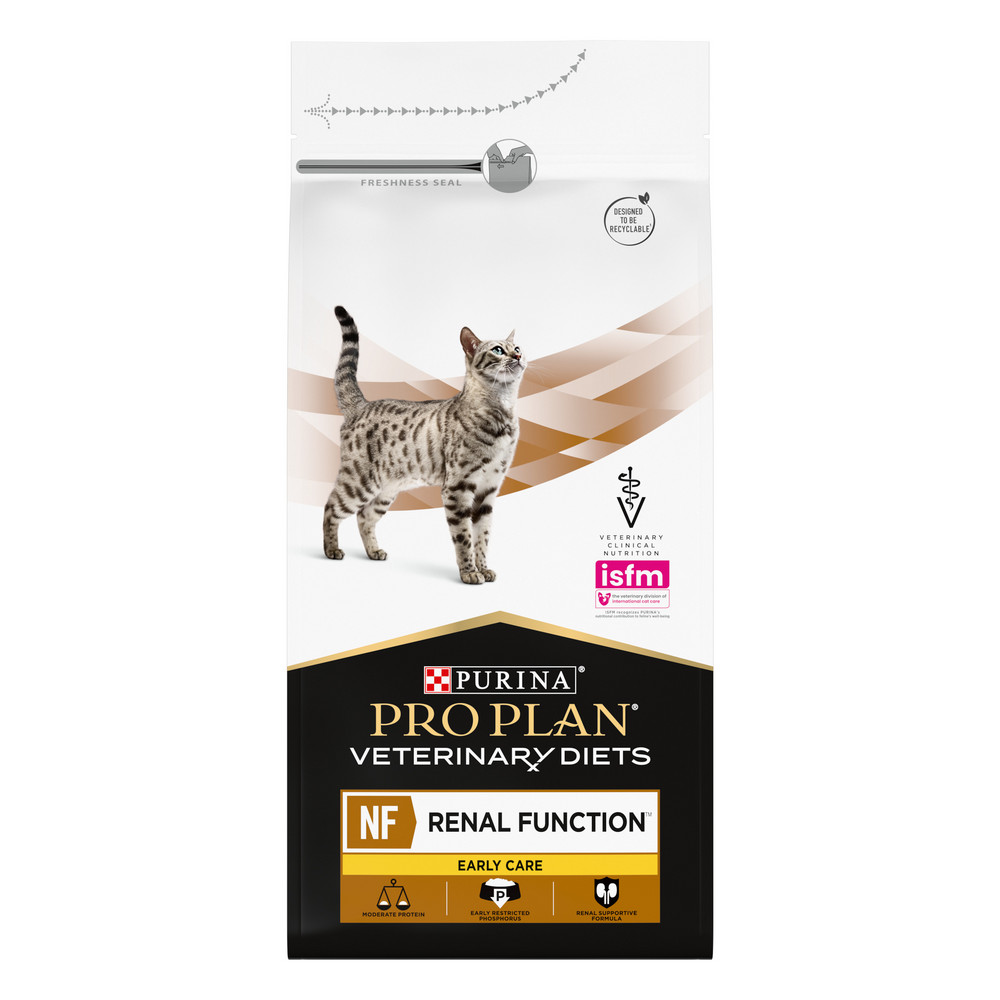 Pro Plan Veterinary Diets NF Renal Function Early care Сухой корм для кошек диетический (Начальная стадия) для поддержания функции почек при хронической почечной недостаточности 1.5 кг.