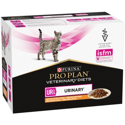 Pro Plan Veterinary Diets UR ST/OX Urinary Влажный корм для кошек диетический при болезнях нижних отделов мочевыводящих путей с курицей 85 гр.