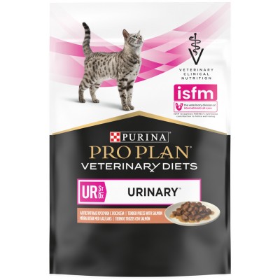 Pro Plan Veterinary Diets UR ST/OX Urinary Влажный корм для кошек диетический при болезнях нижних отделов мочевыводящих путей с лососем 85 гр.