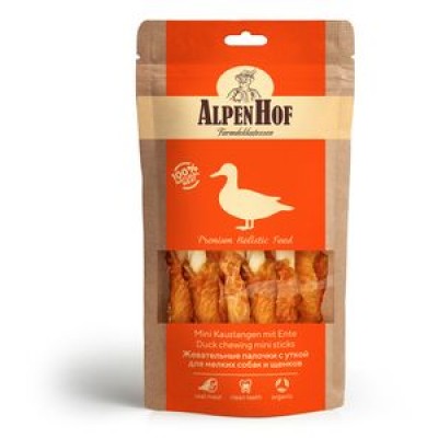 AlpenHof Жевательные палочки с уткой для мелких собак и щенков 50 гр.
