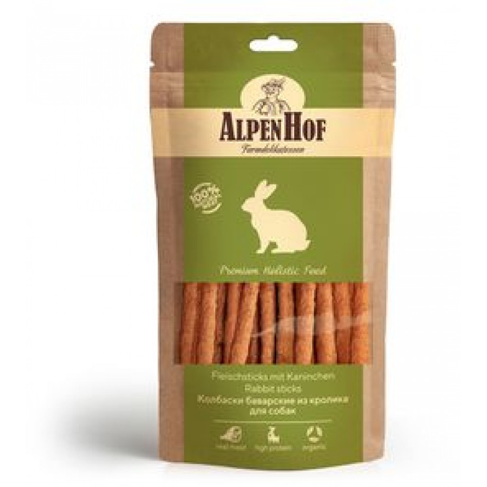 AlpenHof Колбаски баварские из кролика для собак 50 гр.