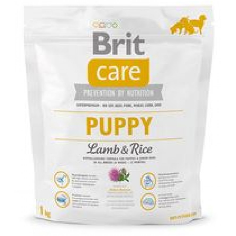 Сухой корм Brit Care Puppy All Breed для щенков всех пород, ягненок с рисом, 1 кг