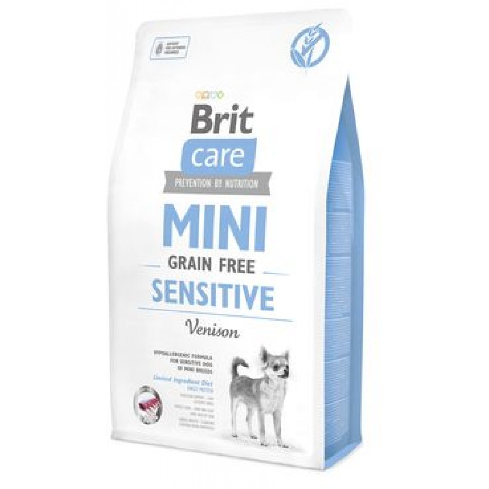 Сухой корм Brit Care MINI GF Sensitive беззерновой корм для собак мини-пород с чувствительным пищеварением, 2 кг