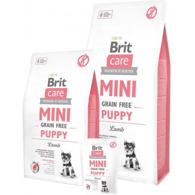 Сухой корм Brit Care MINI GF Puppy Lamb беззерновой корм для щенков мини-пород, ягненок, 400 г
