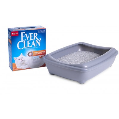 Ever Clean Lavender Наполнитель комкующийся глиняный для кошек с ароматом лаванды, 10л.