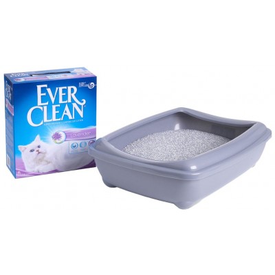 Ever Clean Lavender Наполнитель комкующийся глиняный для кошек с ароматом лаванды, 6л.