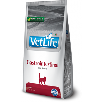 Farmina Vet Life Cat Gastrointestinal Корм для кошек с нарушениями процессов переваривания и всасывания в кишечнике 2кг.