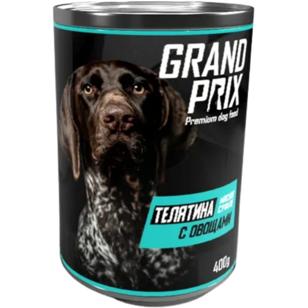Grand Prix Консервы для собак нежное суфле телятина с овощами, 400гр.