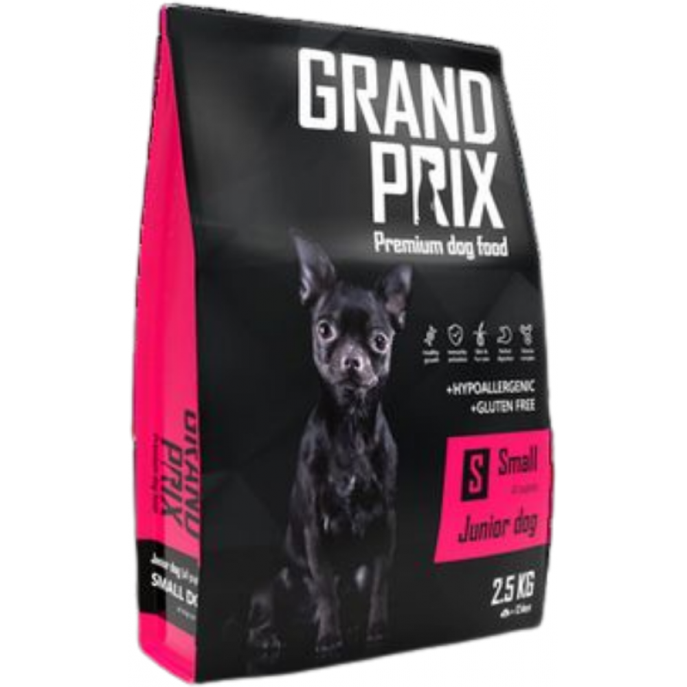 Сухой корм Grand Prix Small Junior, для щенков собак мелких пород, курица, 2,5 кг