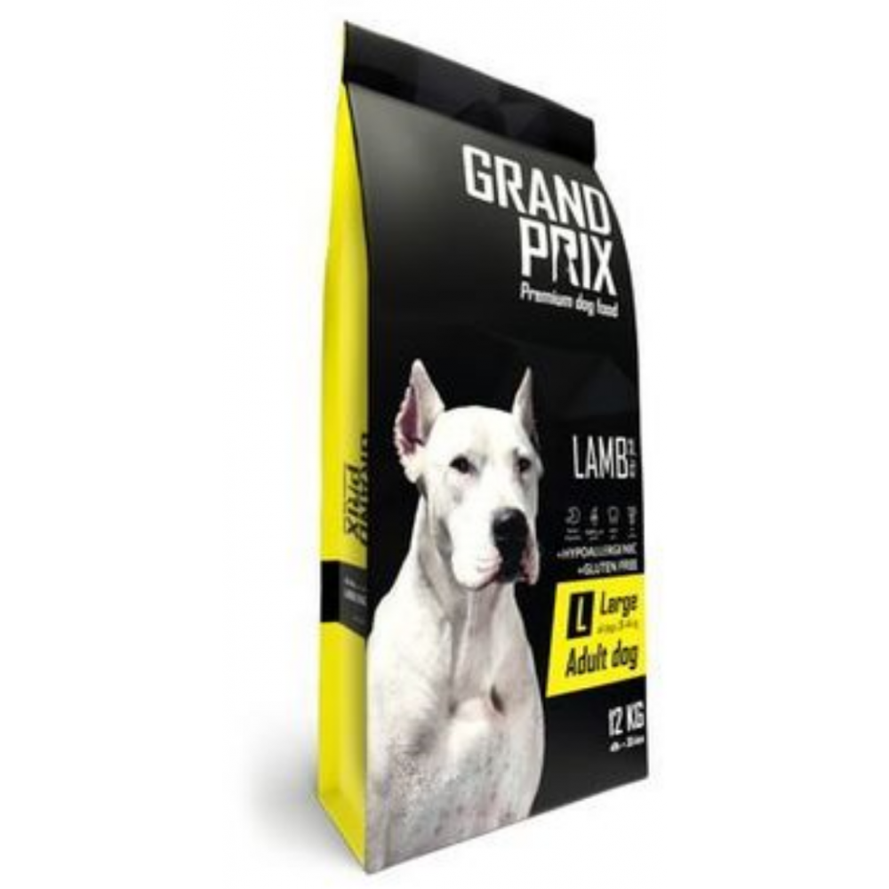 Сухой корм для взрослых собак крупных пород GRAND PRIX Large Adult с ягненком 12 кг