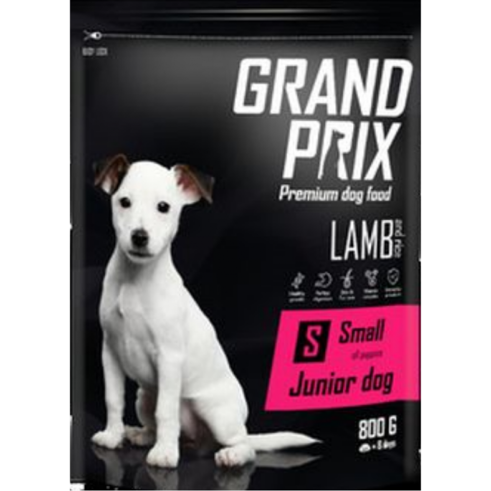 Сухой корм для щенков собак мелких и миниатюрных пород GRAND PRIX Small Junior, ягненок 800гр