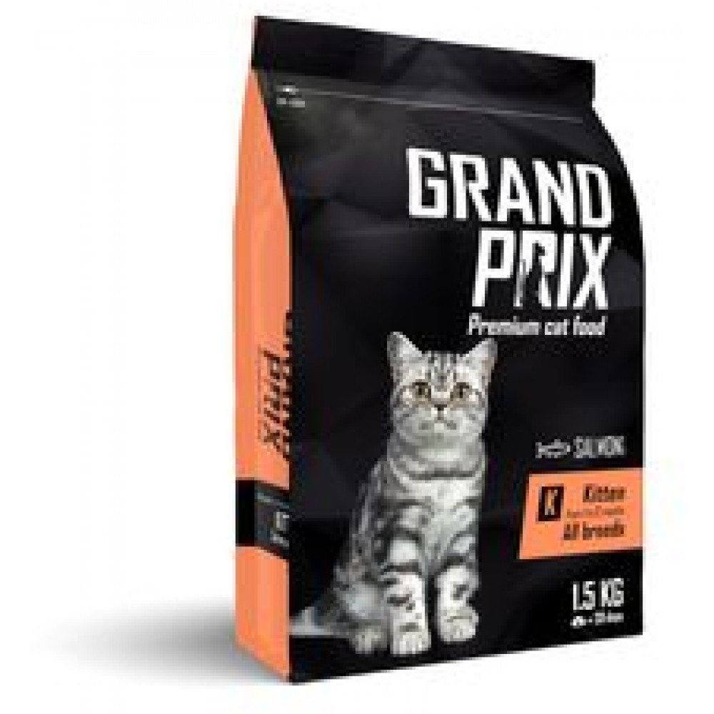 GRAND PRIX Kitten Сухой корм для котят с лососем 1.5 кг.